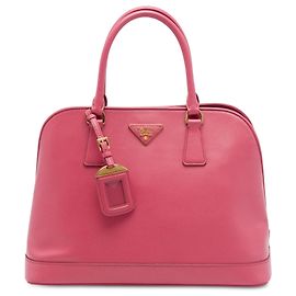 Bolsa Promenade Prada Pink Large Saffiano Lux Open Rosa