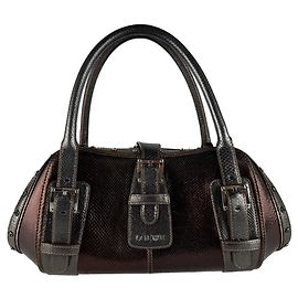 Bolso de mano Loewe de cuero marrón y gris Castaño