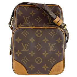 Louis Vuitton Monogram Schultertasche Braun Monogramm