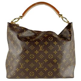 Bolso de hombro Louis Vuitton Monogram Suli PM Castaño Monograma