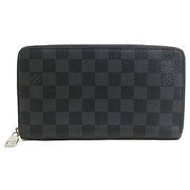 Cartera larga Louis Vuitton Damier Graphite Negro Damier ebene