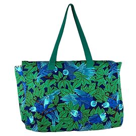 Hermès Hermes Canvas Tote Bag Blau Grün