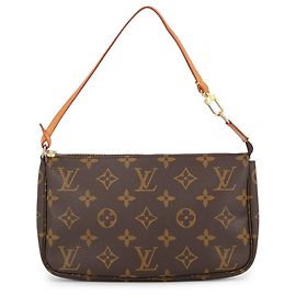 Borsa Louis Vuitton Monogram Pochette Accessoires Marrone