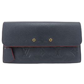 Portafoglio lungo Louis Vuitton Monogram Empreinte Rosso Altro