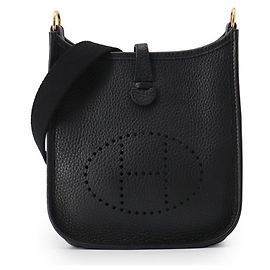 Hermès Borsa a tracolla Hermes Evelyne TPM Nero