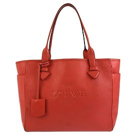 Bolso Tote Loewe Heritage de piel naranja para mujer Naranja
