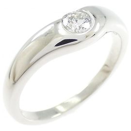 Autre Marque Tiffany Curved Platinum Band Ring Other