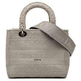 Christian Dior Dior Cannage Lady Delight Handbag Brown