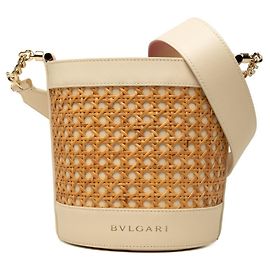 Sac Panier Bulgari Serpenti Forever Rose Écru