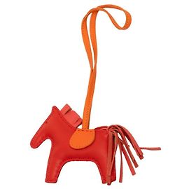 Hermès Hermes Rodeo PM Accessory Bag Charm Red Orange