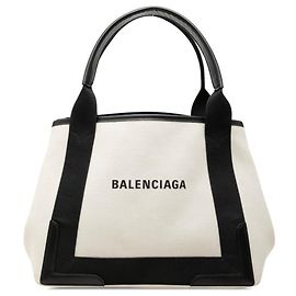 Sac Cabas S Balenciaga Navy Noir Écru