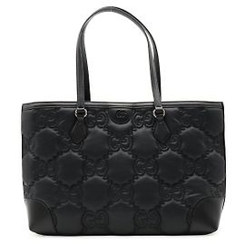 Gucci GG Matelassé Tote Bag Black