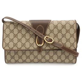 Borsa a tracolla Gucci GG Plus Marrone Beige