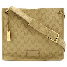Borsa a tracolla Gucci GG Canvas Marrone Beige