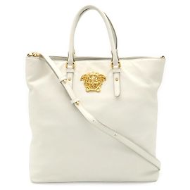 Borsa a tracolla 2-Way Versace Medusa Bianco