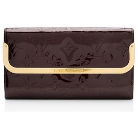 Portefeuille Louis Vuitton Monogram Vernis Rossmore Rouge