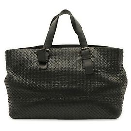 Bottega Veneta Intrecciato Tote Bag Black