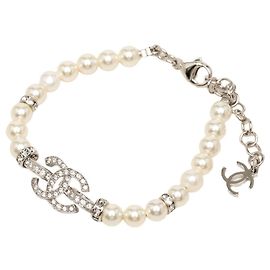 Chanel Coco Mark Charm Bracelet White