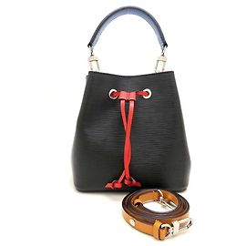 Bolsa de Ombro Louis Vuitton Epi Neo Noe BB Preto Dourado