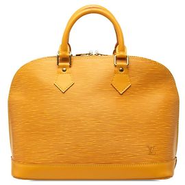Louis Vuitton Epi Alma Handbag Yellow