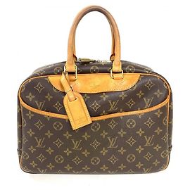 Louis Vuitton Deauville Handbag Brown
