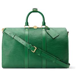 Louis Vuitton Keepall 45 Bandoulière Epi Leather Borneo Green Green