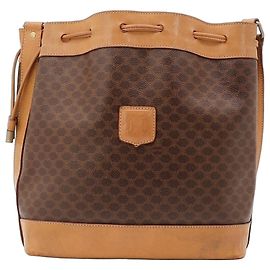 Céline Borsa a secchiello Celine Macadam con pochette Marrone