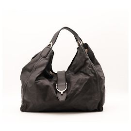 Borsa hobo Gucci in pelle nera Nero