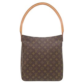 Bolsa de Ombro Louis Vuitton Looping GM Monogram Marrom Monograma
