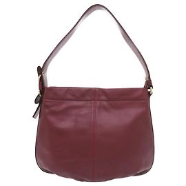 Salvatore Ferragamo Vara Leather Bordeaux One-Shoulder Bag Dark red