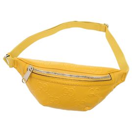 Gucci Yellow Leather Sling Bag Yellow