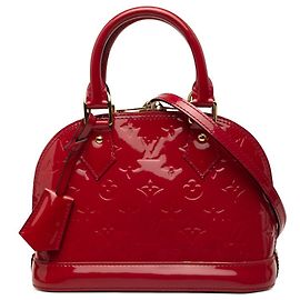 Louis Vuitton Monogram Vernis Alma BB Handtasche Pink Rot