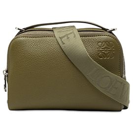 Bolsa Tiracolo Camera Bag Loewe Anagram Verde Caqui