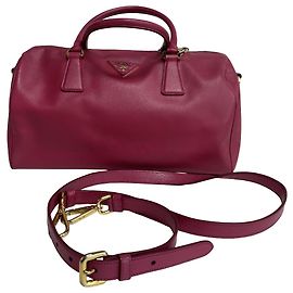 Prada Saffiano Bowler Leather medium Rosa