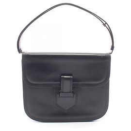 Yves Saint Laurent Black Leather Handbag Black