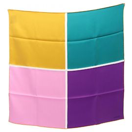 Hermès Lenço Hermes Carre 70 Quadri Rosa Multicor Roxo