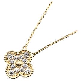 Collana Van Cleef & Arpels Vintage Alhambra Diamanti D'oro Altro