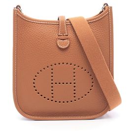 Hermès Sac à épaule Hermes Evelyne TPM Gold Marron