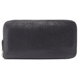 Hermès Hermes Azap Long Classic Round Wallet Black