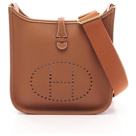 Hermès Sac à bandoulière Hermes Evelyne 23 Gold Marron