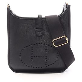 Hermès Bolsa de Ombro Hermes Evelyne 3 23 Preto