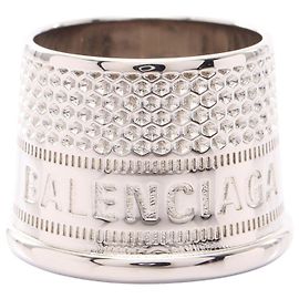 Balenciaga THIMBLE Band Ring Silvery