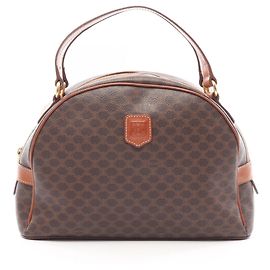 Céline Bolsa Celine Macadam Marrom Bege