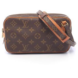 Louis Vuitton Marly Bandoulière Monogram Schultertasche Braun