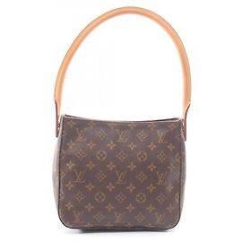 Louis Vuitton Looping MM Handbag Brown