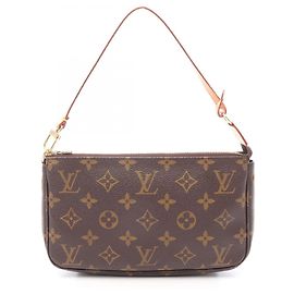 Borsa Louis Vuitton Pochette Accessoires Marrone Monogramma