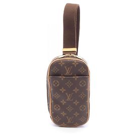 Louis Vuitton Pochette Gange Waist Bag Marrone Monogramma