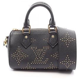 Louis Vuitton Nano Speedy 2-Way Handbag Black