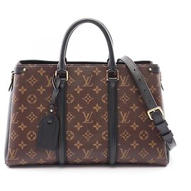 Bolsa 2-Way Louis Vuitton Soufflot NV MM Monogram Noir Marrom Preto
