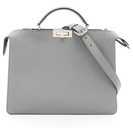 Sac à main 2-Way Fendi Peekaboo I.U Medium Marron